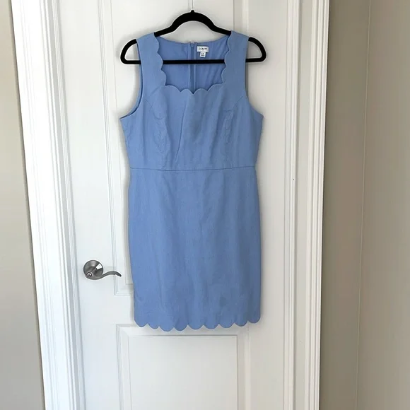 J Crew light blue shift dress. Size 12